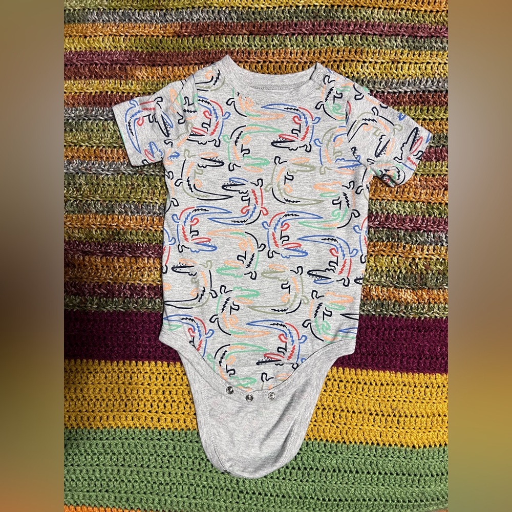 Garanimals Multicolor Crocodile Bodysuit